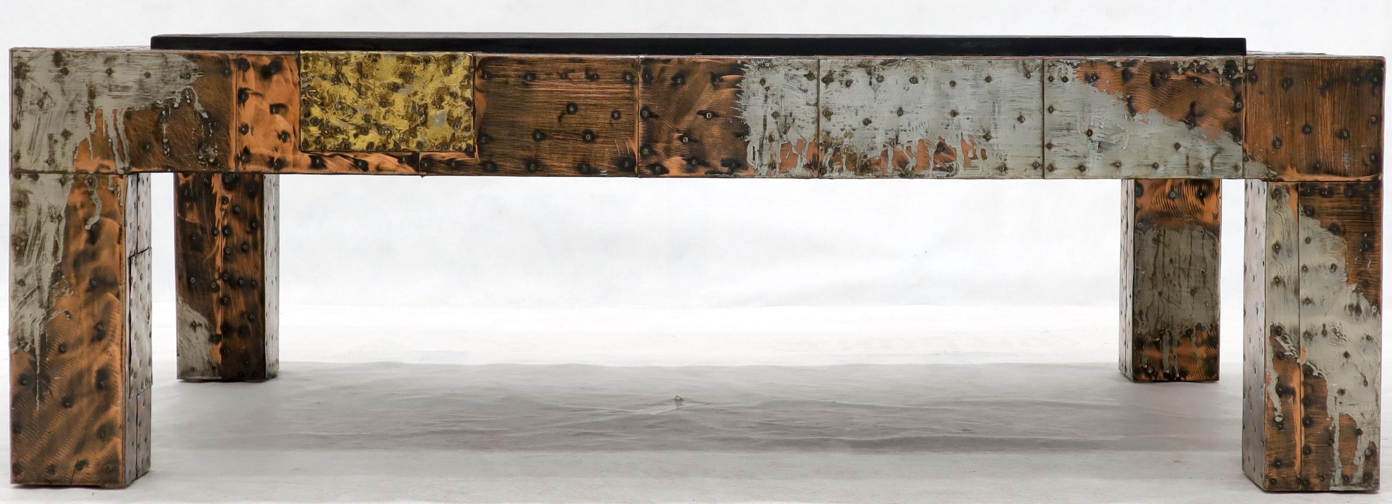 American Paul Evans Mid-Century Modern Rectangular Coffee Table with Slate Top
