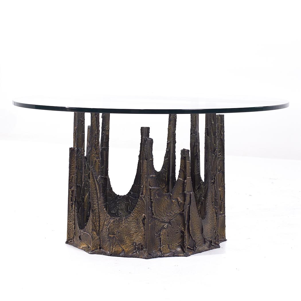 Mid-Century Modern Paul Evans Mid Century Stalagmite Round Occasional Table For Sale