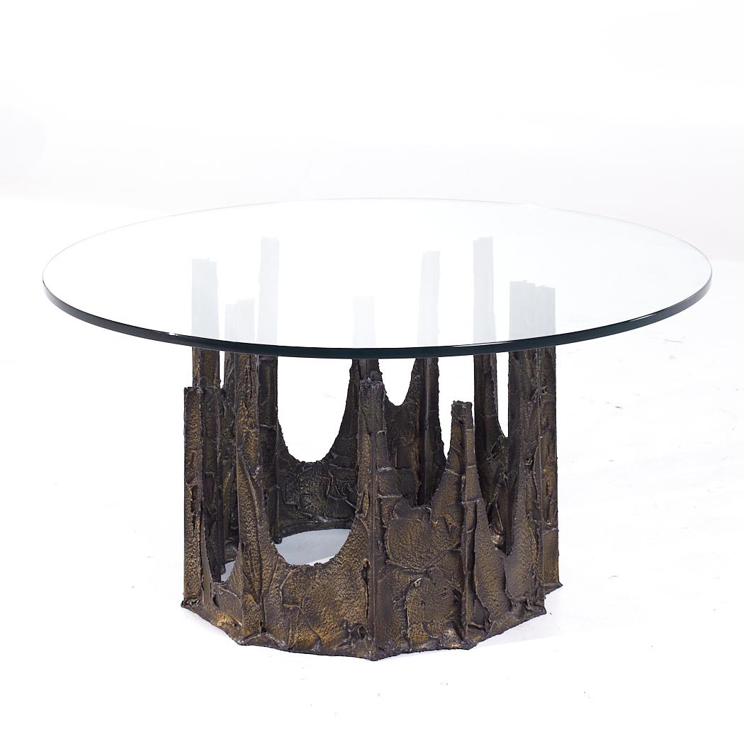 American Paul Evans Mid Century Stalagmite Round Occasional Table For Sale