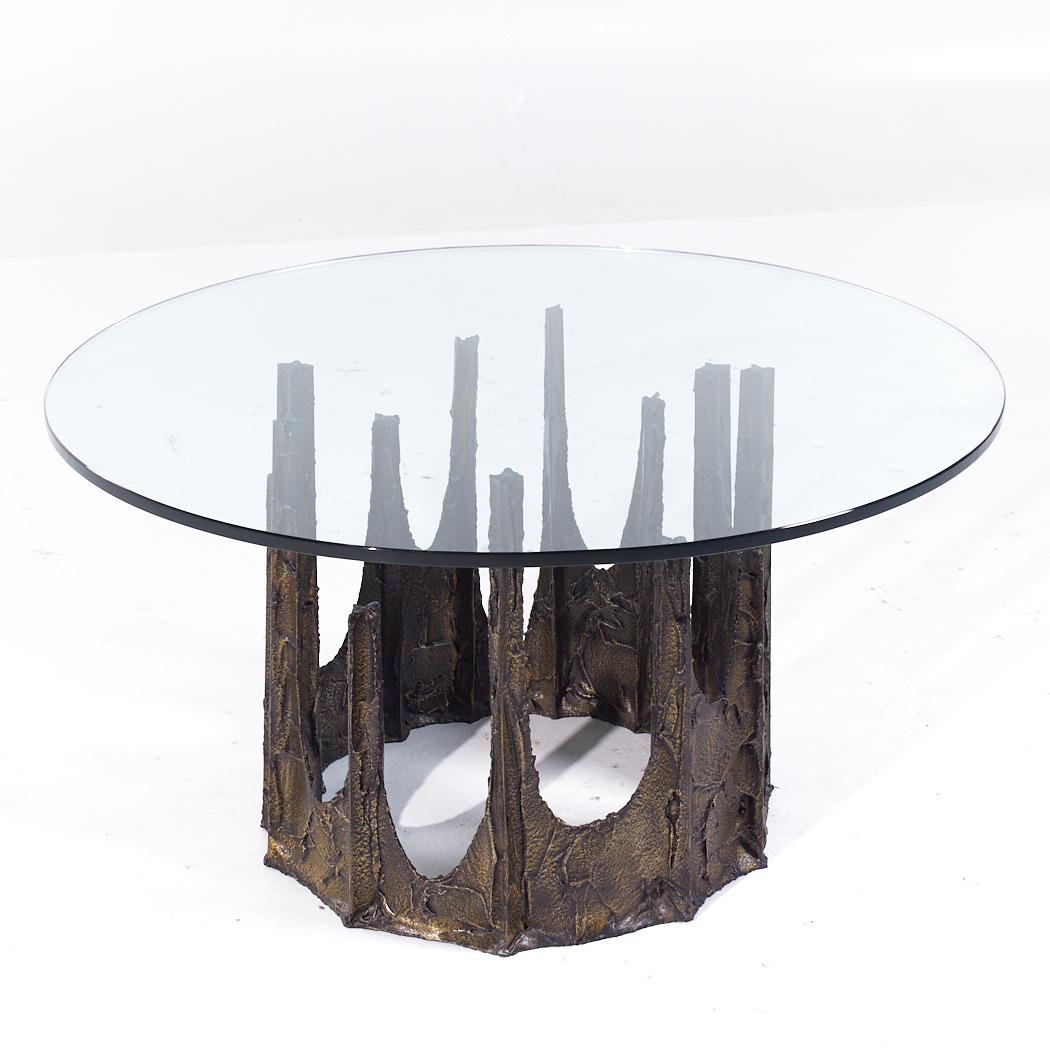 Paul Evans Mid Century Stalagmite Round Occasional Table In Good Condition For Sale In Countryside, IL