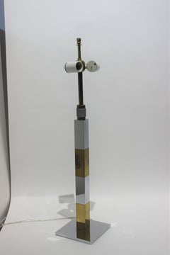 Lampada da tavolo grattacielo in metallo misto di Paul Evans