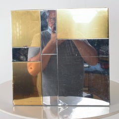 Paul Evans Cityscape Catch All Container Planter Box- Brass Steel Mirror 1970s