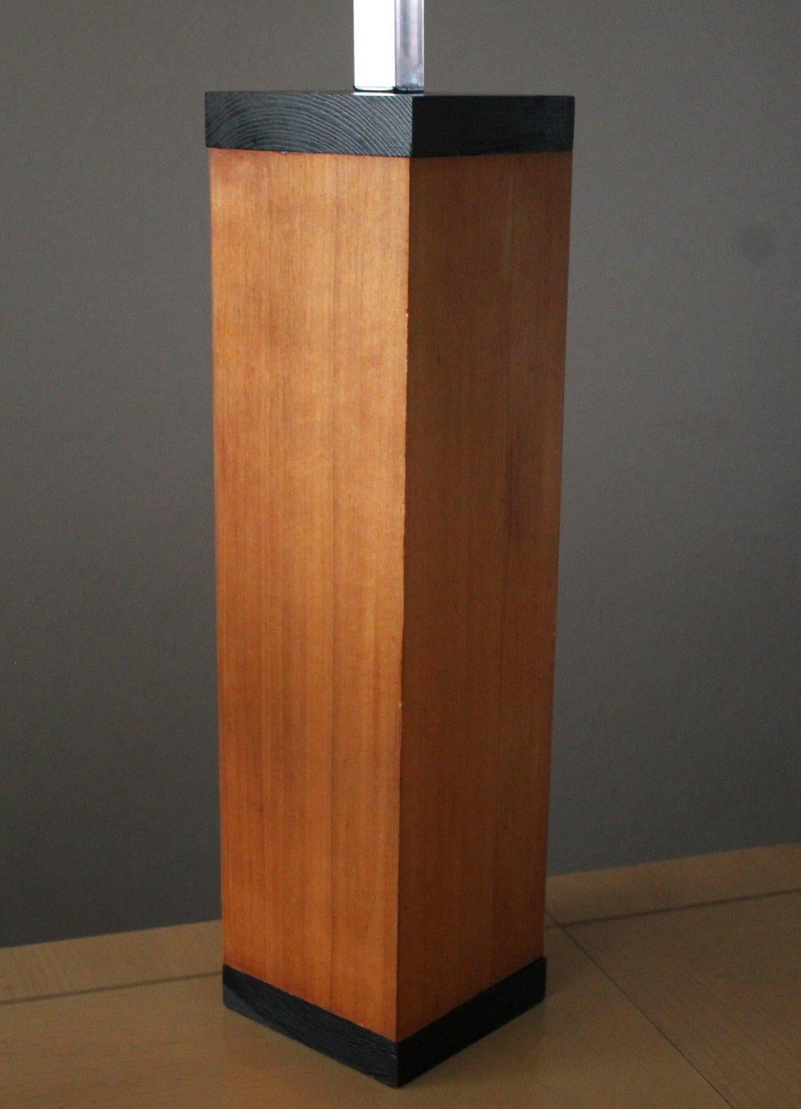 MId Century Moden Paul Evans Ahorn- und Eiche-Tischlampe! Dekorateur im sauberen Design '70 (Moderne der Mitte des Jahrhunderts) im Angebot