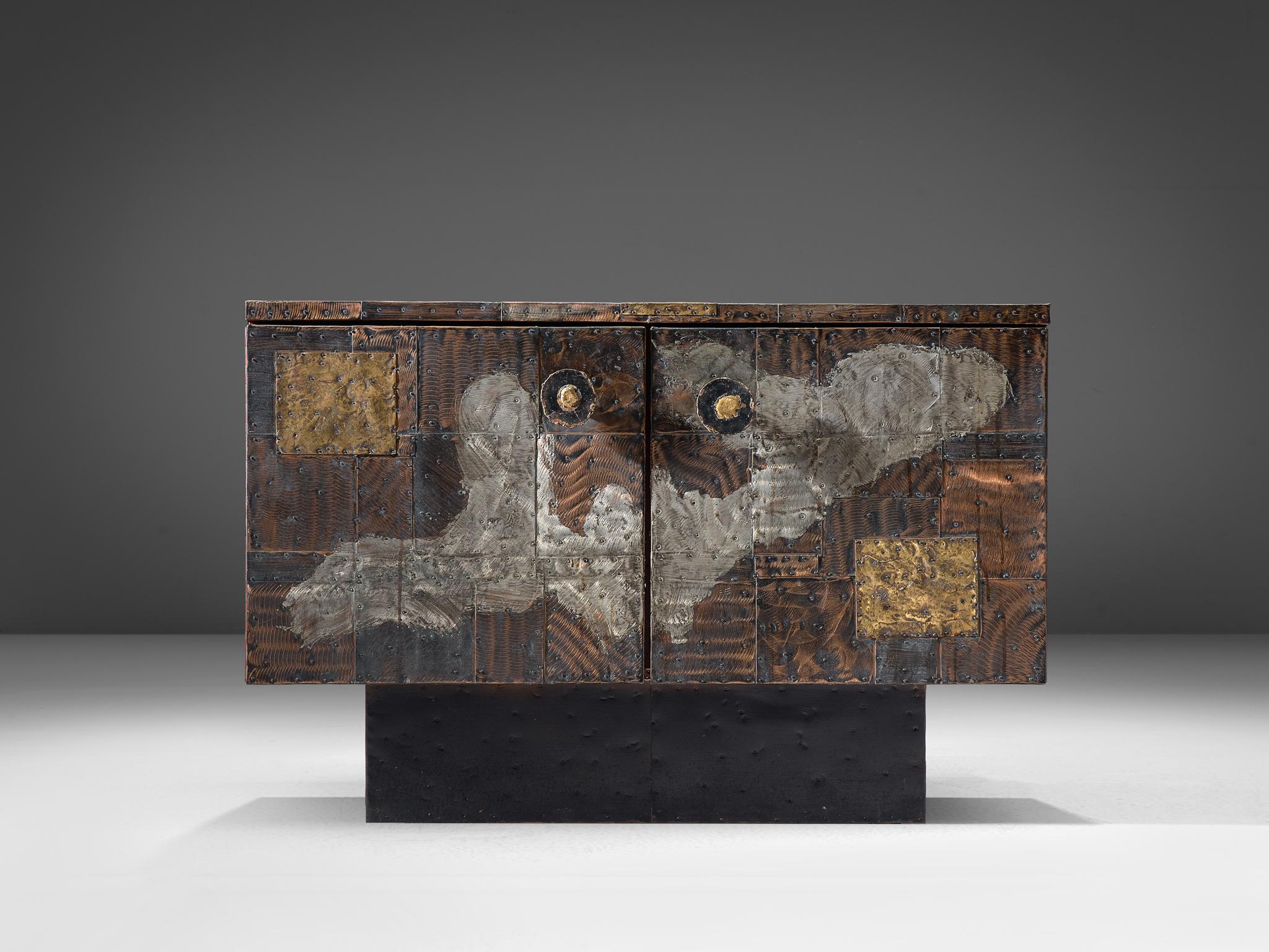 Mid-20th Century Paul Evans Patchwork Cabinet PE-302
