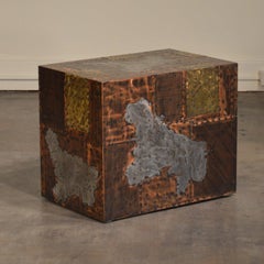 Paul Evans Patchwork Cube Side Table for Directional