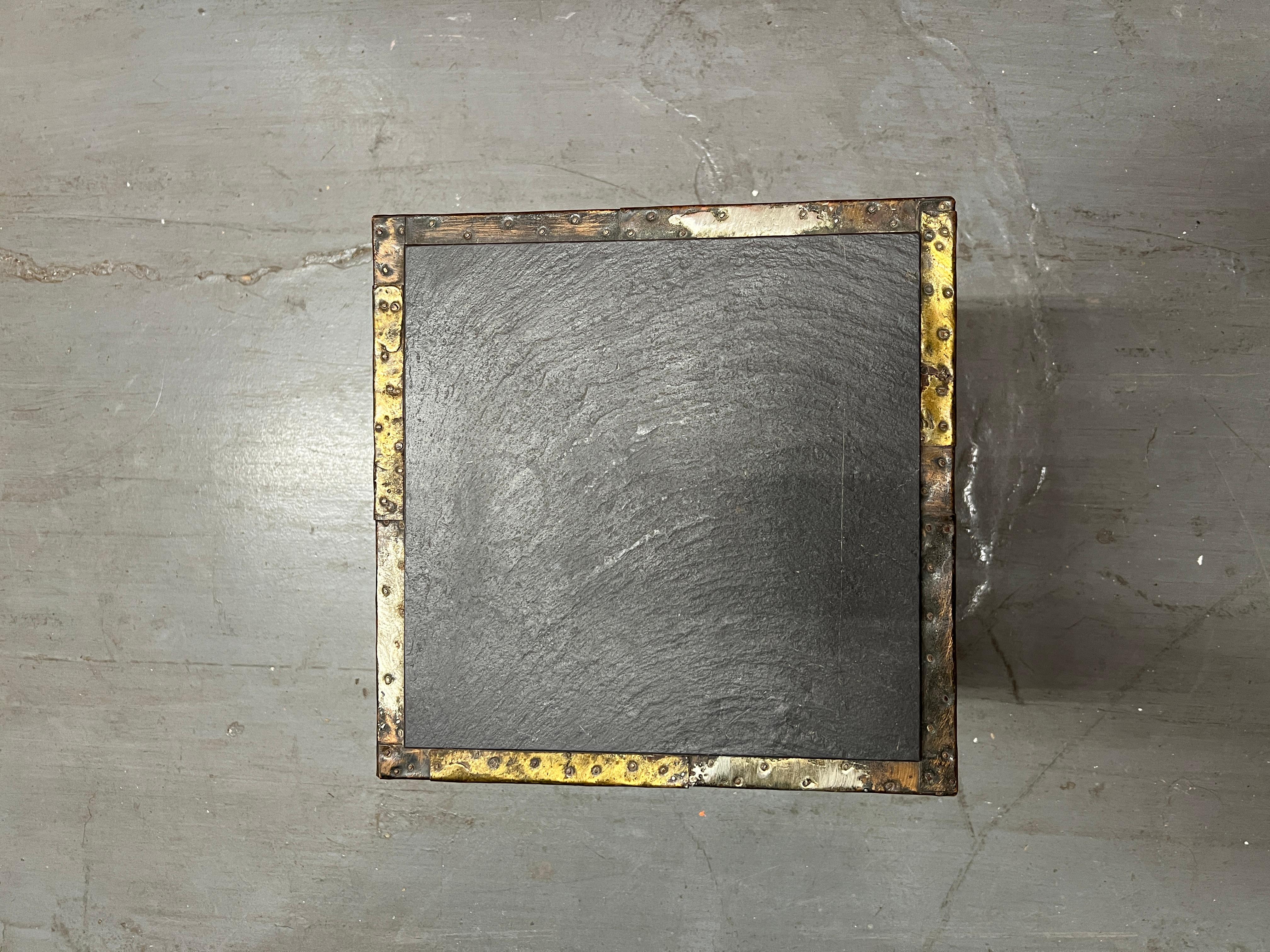 Mid-20th Century Paul Evans Patchwork Cube Side Table