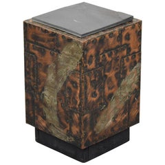 Paul Evans Patchwork Cube Side Table