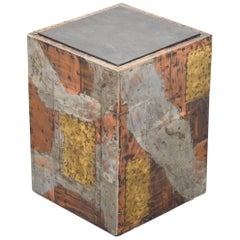 Paul Evans Patchwork Cube Side Table