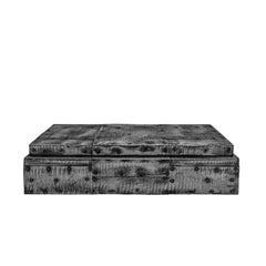 Paul Evans "Patchwork" Decorative Hinged Box in Etched Aluminum 1970