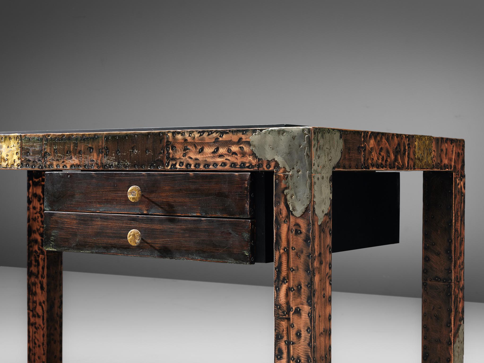 Paul Evans Patchwork Desk, 1970s In Good Condition In Waalwijk, NL