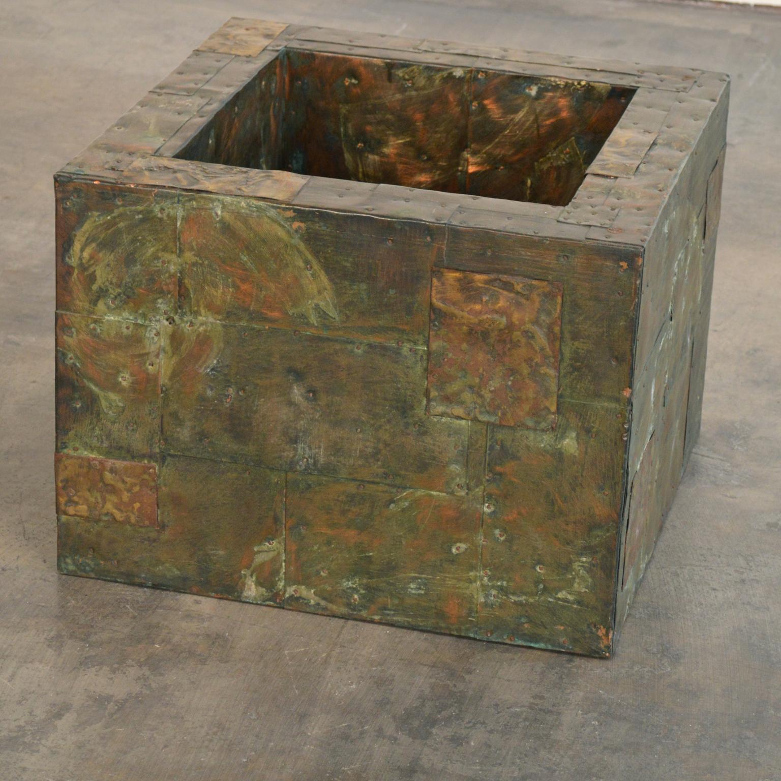 Paul Evans Patchwork Metal Coffee Table for Directional c. 1970 For Sale 1