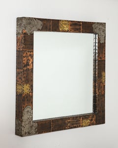 Ensemble console et miroir Paul Evans Patchwork & Slate, États-Unis, années 1960