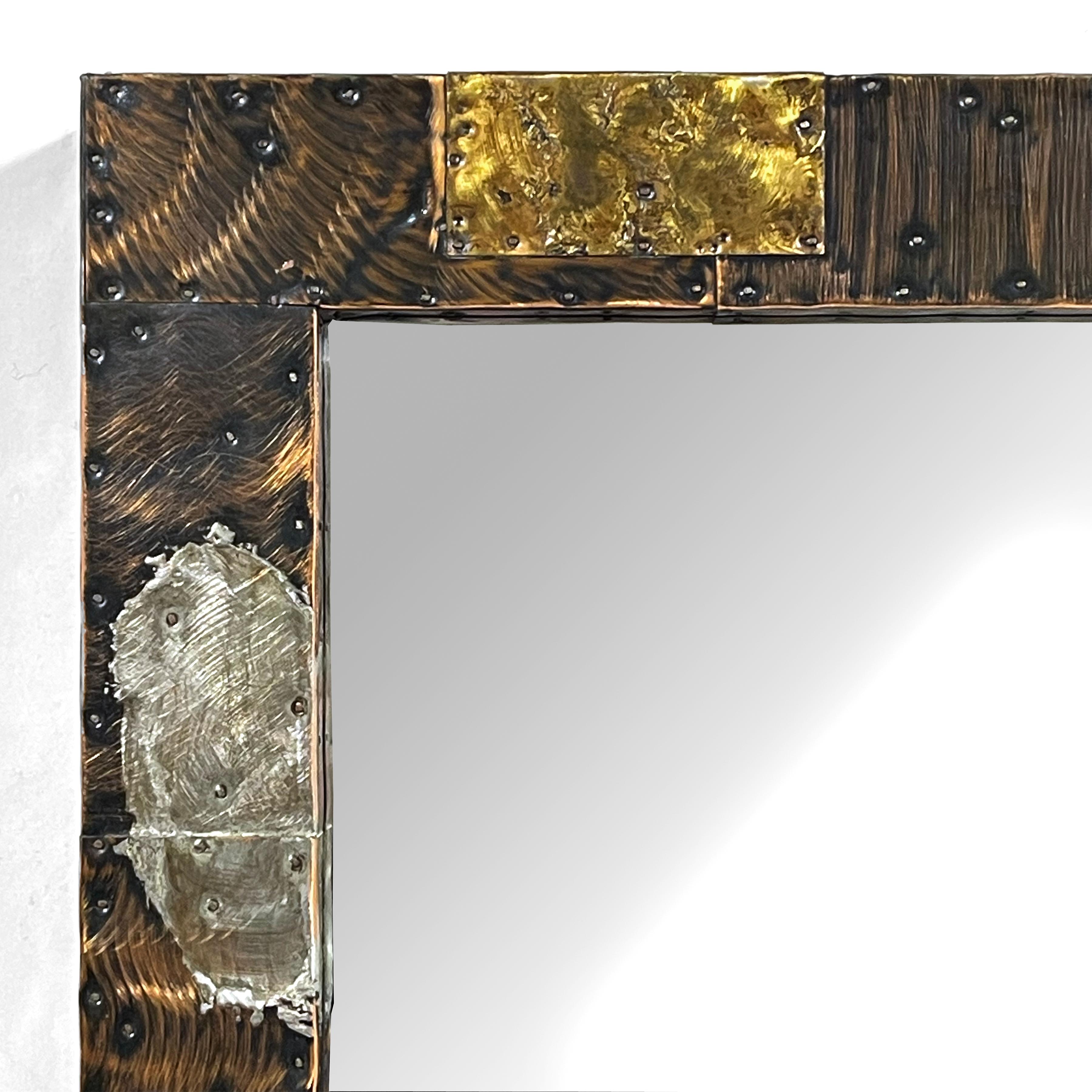 Paul Evans Patchwork Wall Mirror For Sale 1