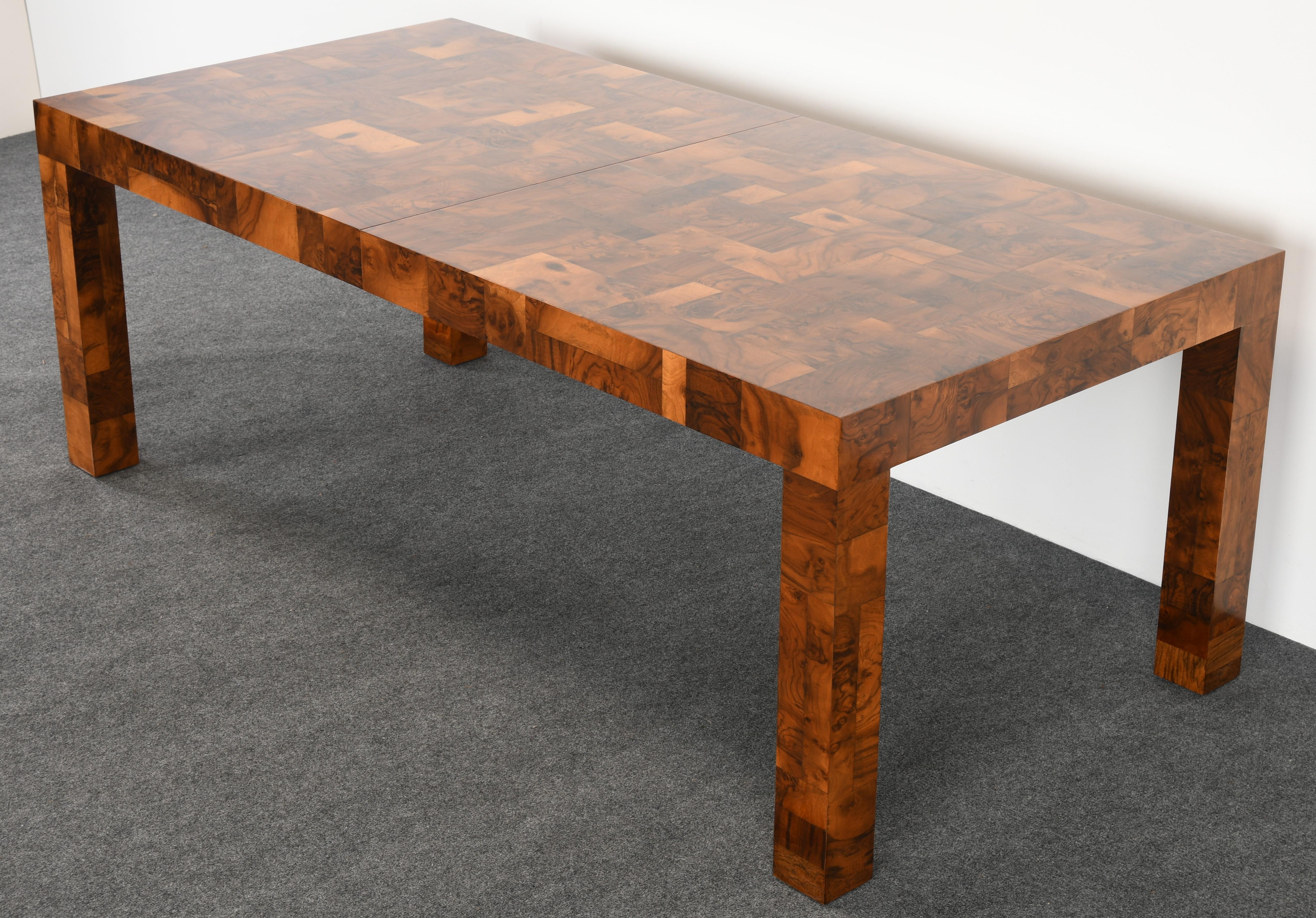 Paul Evans Patchwork Walnut Dining Table for Directional, 1970s 4