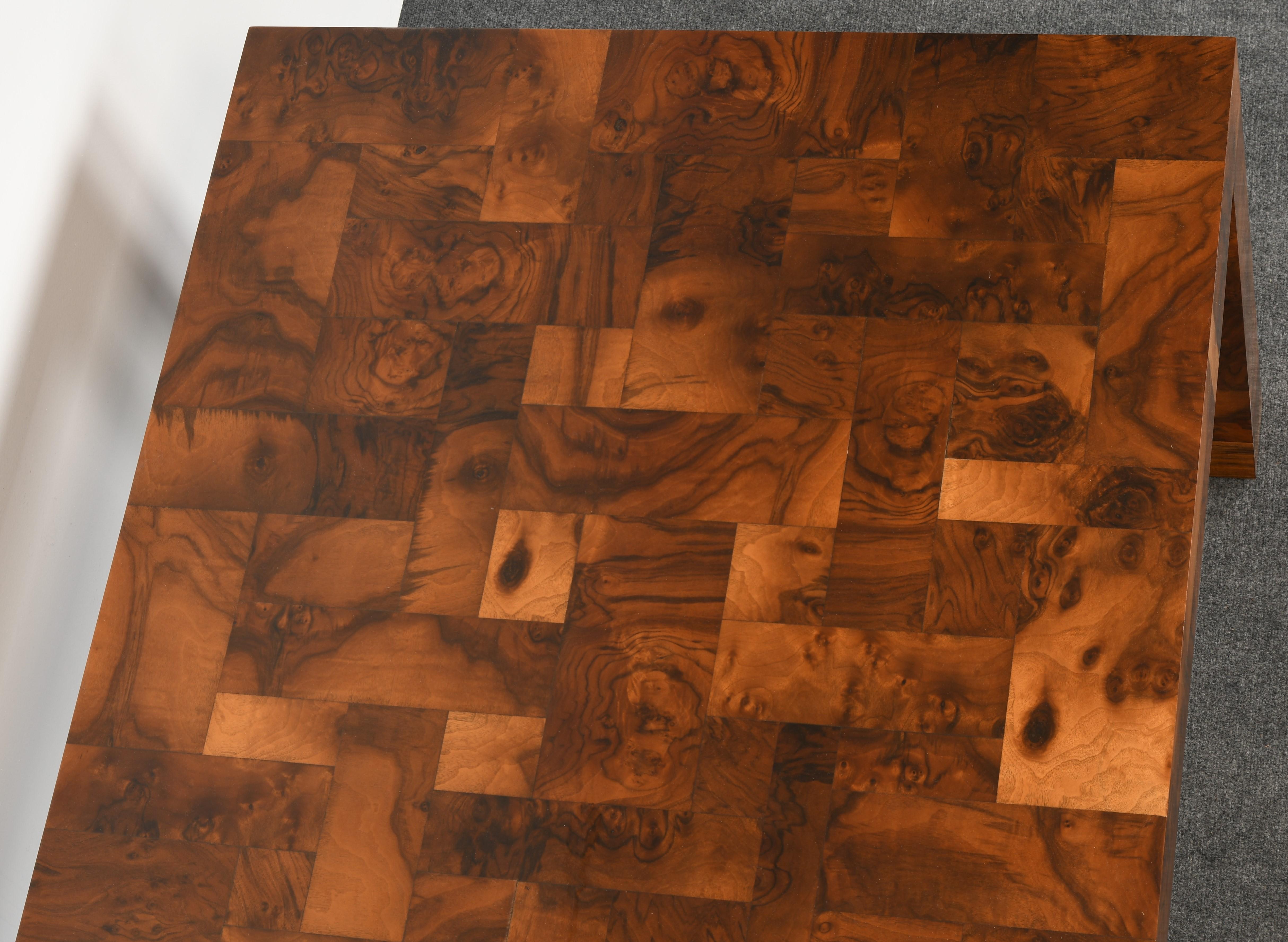 Paul Evans Patchwork Walnut Dining Table for Directional, 1970s 6