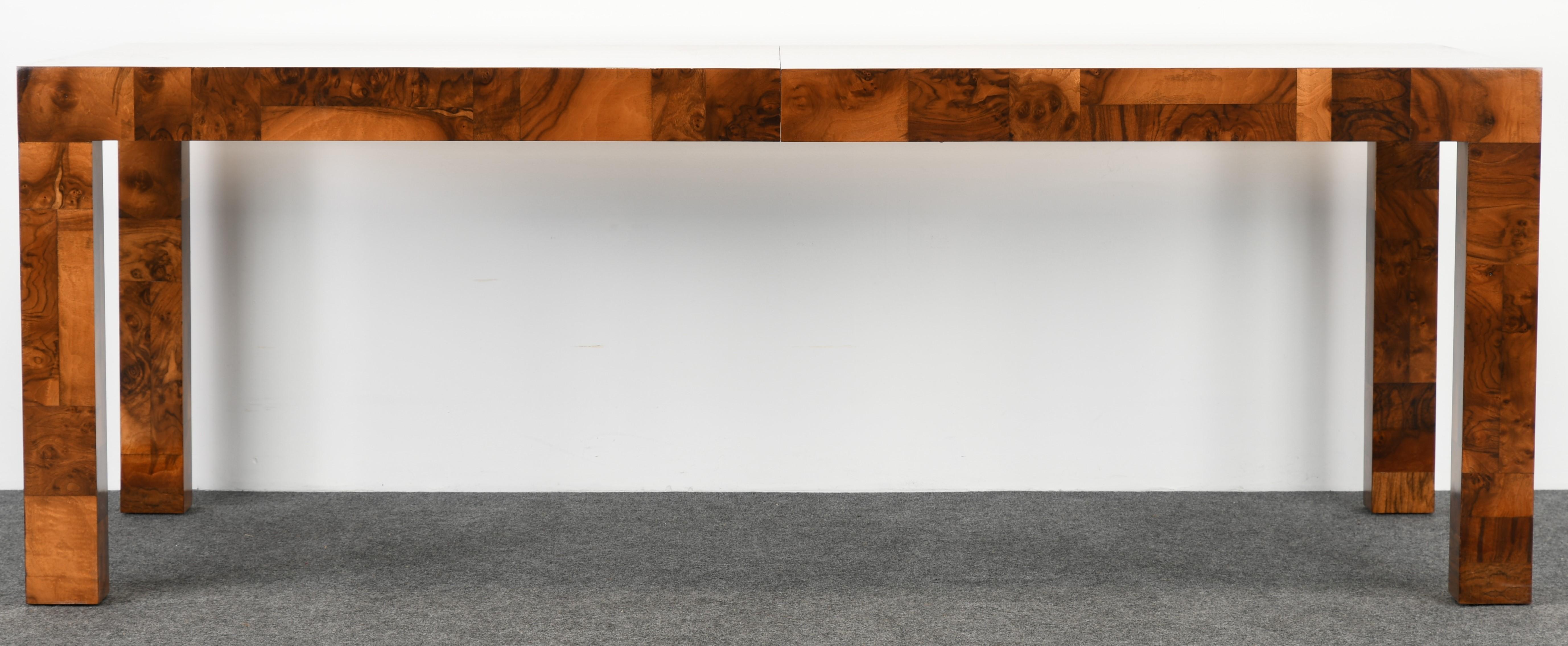 Paul Evans Patchwork Walnut Dining Table for Directional, 1970s In Good Condition In Hamburg, PA