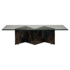 Paul Evans PE-11 Sculptured Metal Cocktail Table for Directional Furniture