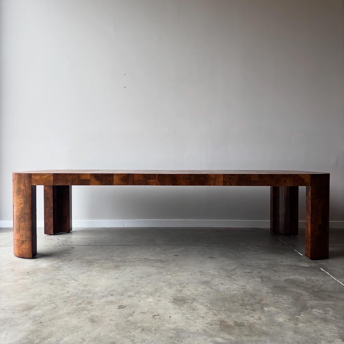 Paul Evans PE-509 Dining Table by Directional Furniture in Walnut Burl For Sale 8