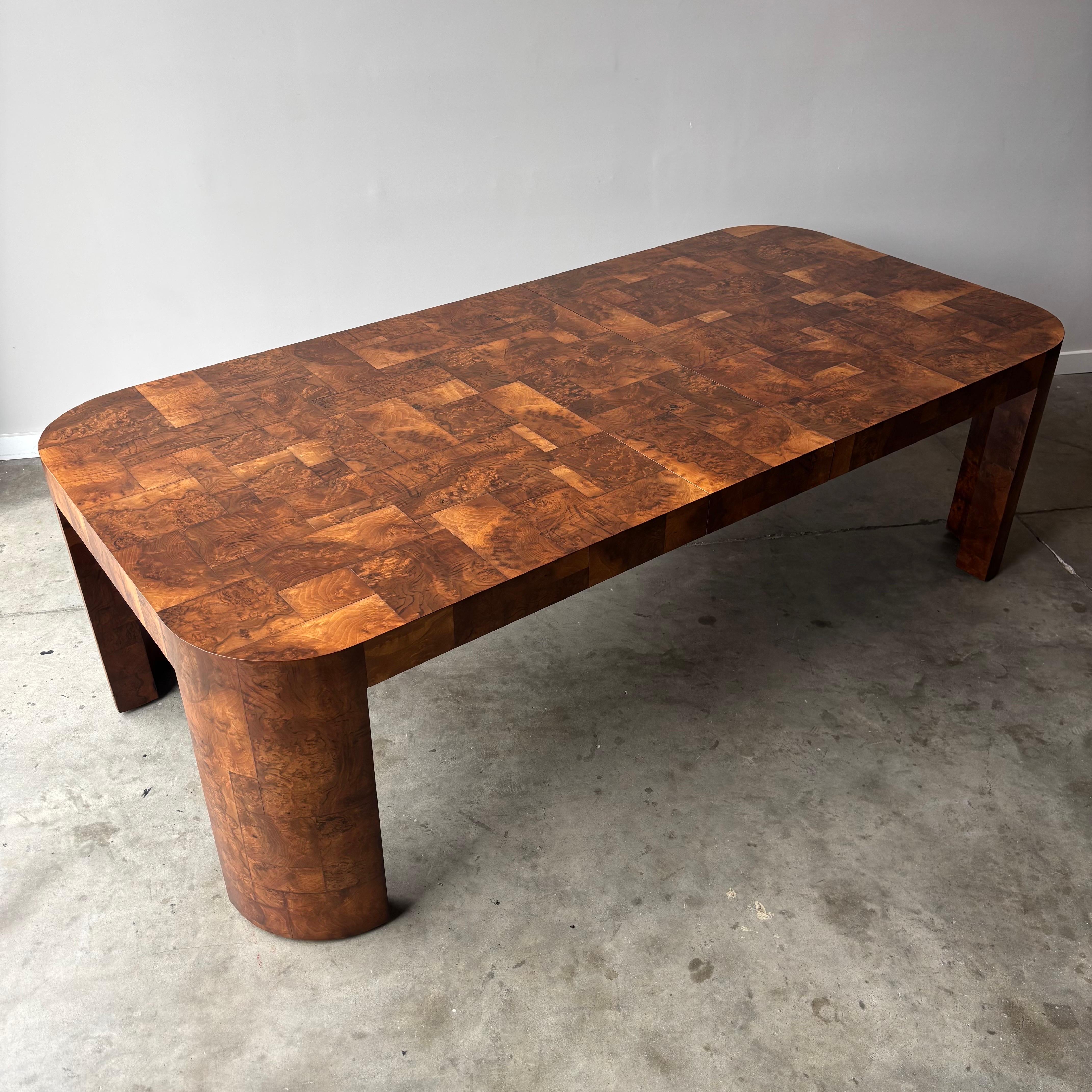 Paul Evans PE-509 Dining Table by Directional Furniture in Walnut Burl For Sale 9