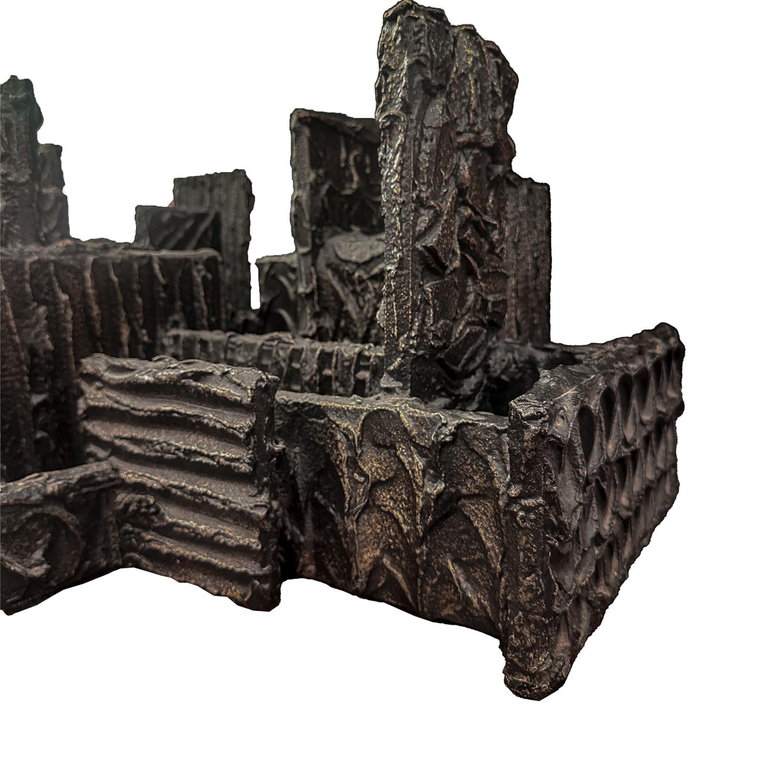 Hand-Crafted Paul Evans PE 70 Sculpted Bronze Cocktail Table, 1970 (Signed)