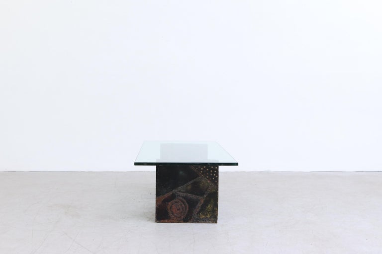 Paul Evans PE-Brutalist Bowtie Coffee Table In Good Condition For Sale In Los Angeles, CA