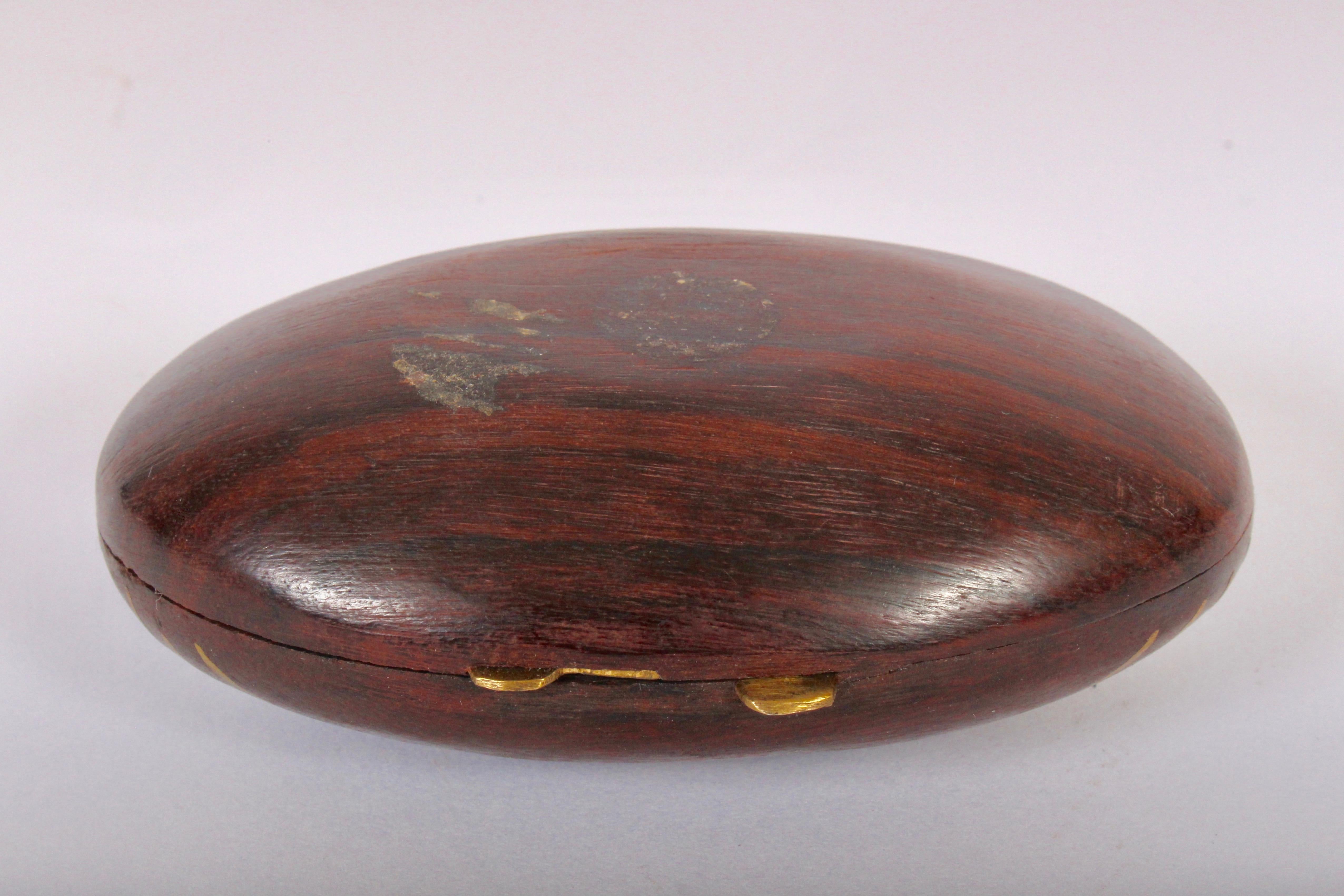 Paul Evans, Phillip Lloyd Powell Style Petite Rosewood Box with Brass Inlay For Sale 1