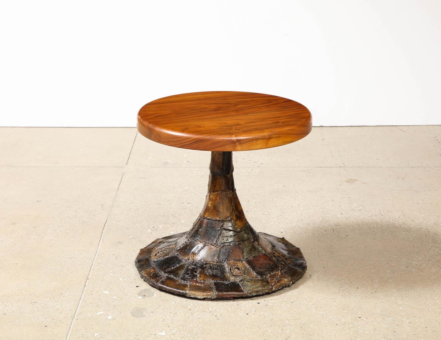 Hand-Crafted Paul Evans & Phillip Powell Side Table For Sale