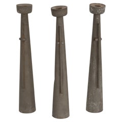 Paul Evans Rare and Early Candlesticks, Set of Three, 1953