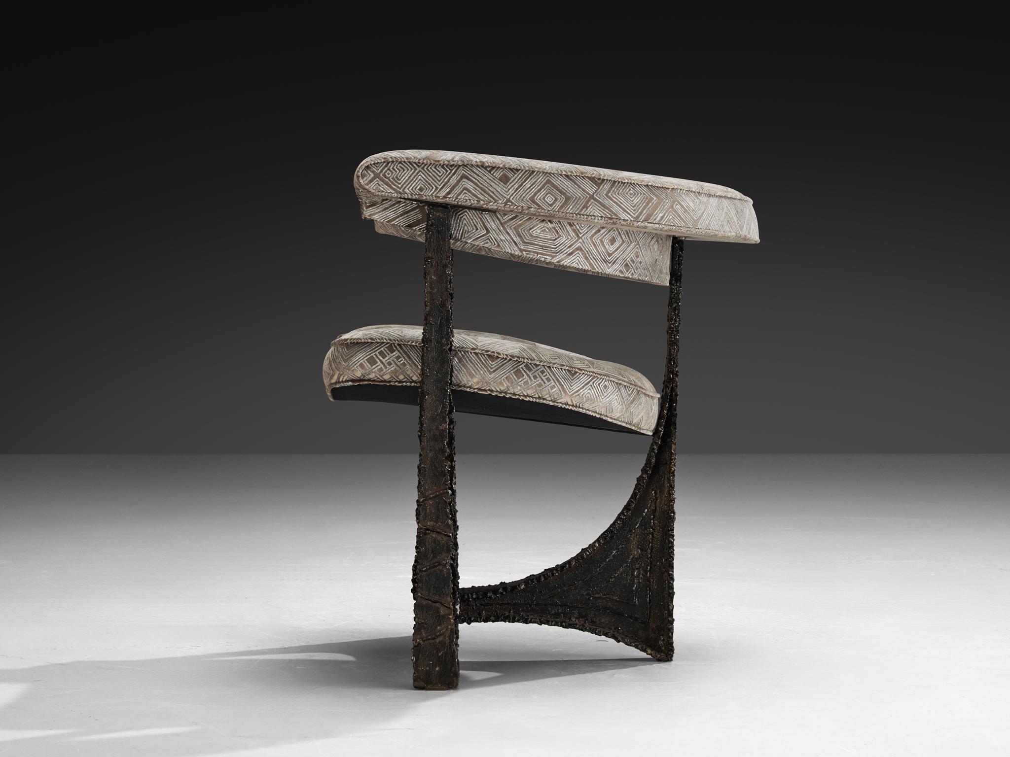Paul Evans Rare Armchair in Sculpted Bronze For Sale 6
