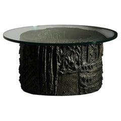 Seltener, skulptural gestalteter Couchtisch aus Bronze von Paul Evans, 1969