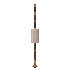 Paul Evans Rare Floor Lamp in Welded Steel and Gold Leaf 1965