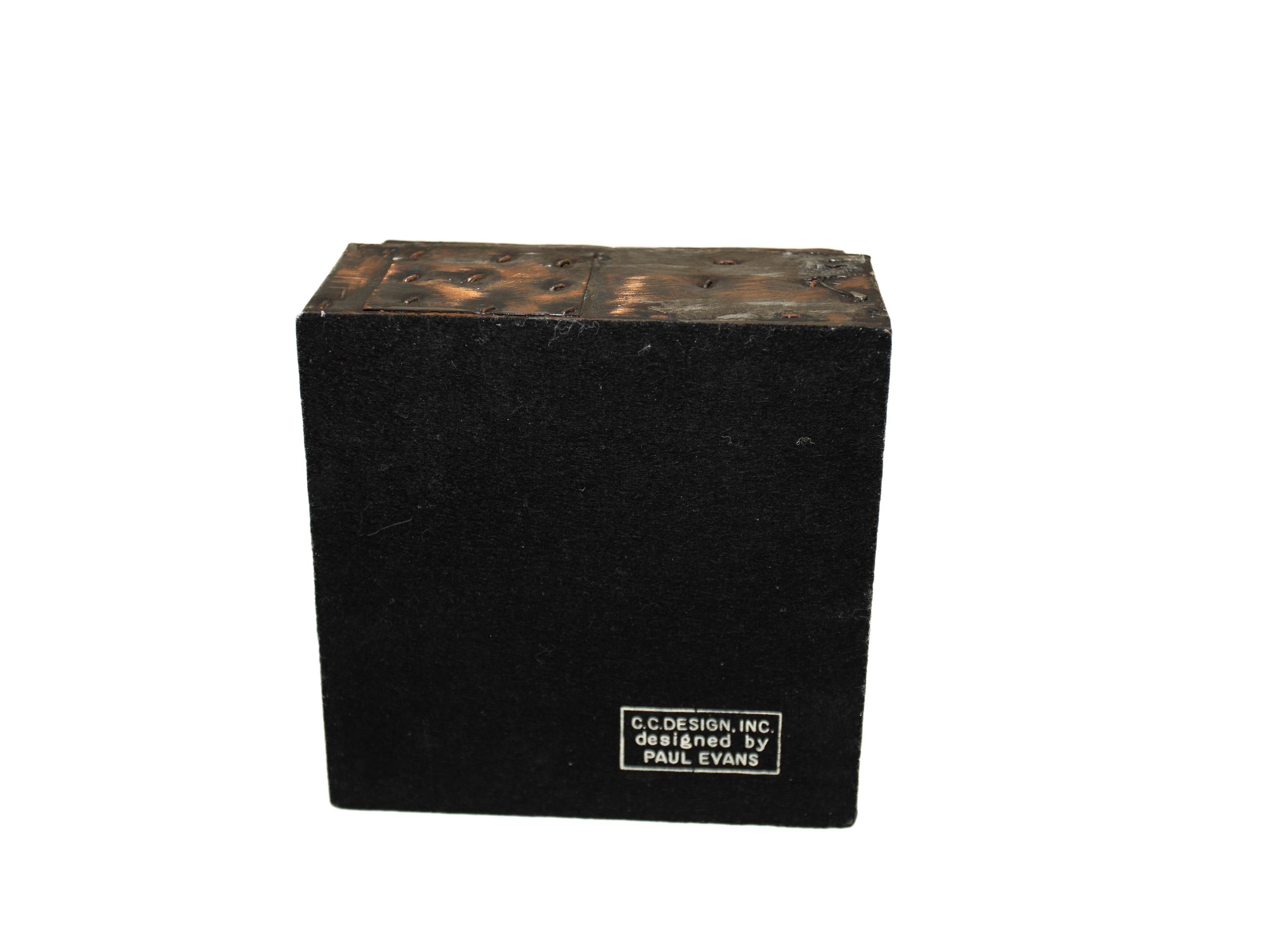 Paul Evans Riveted Copper Clad Box For Sale 4