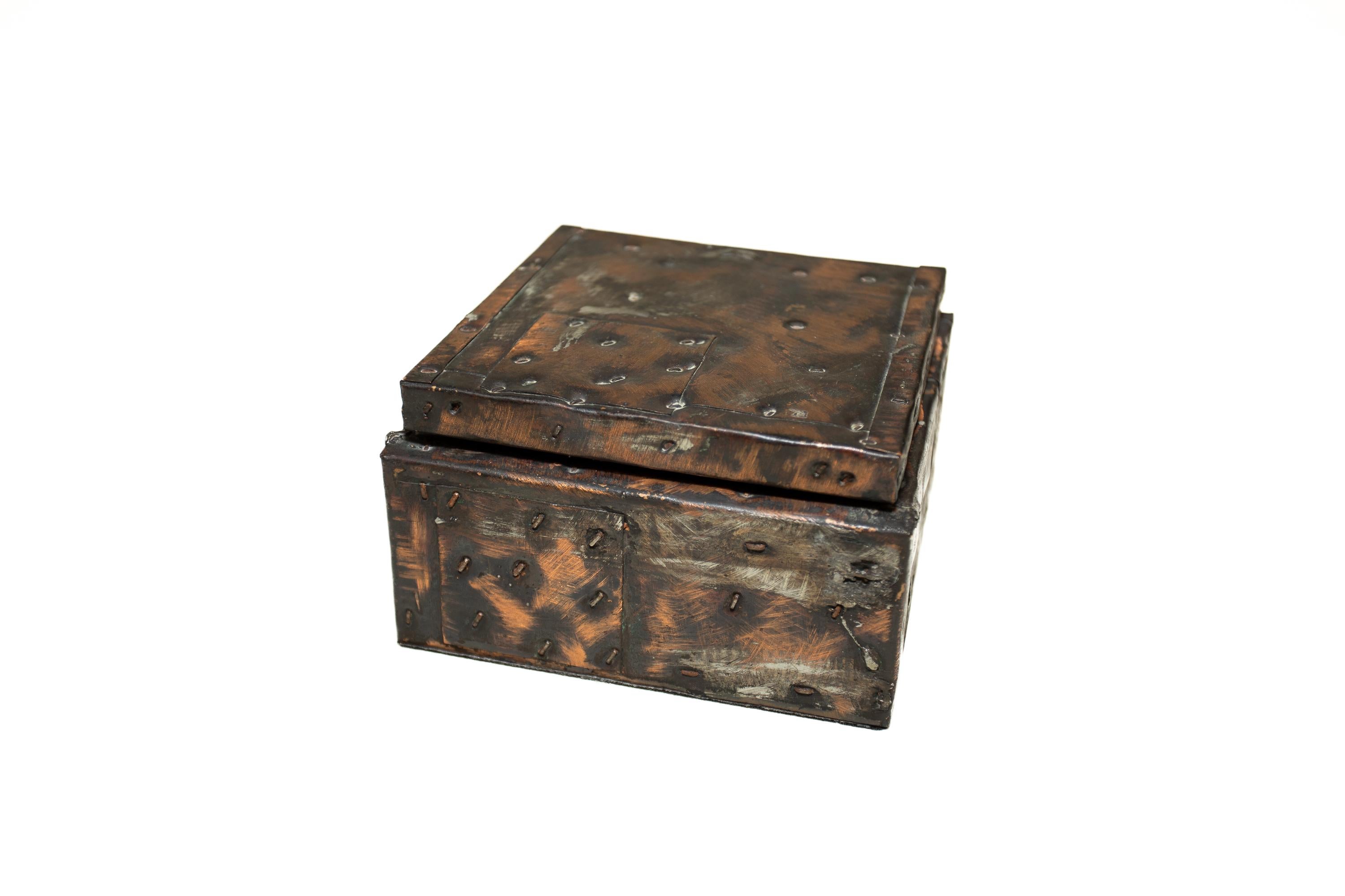 Paul Evans Riveted Copper Clad Box For Sale 2