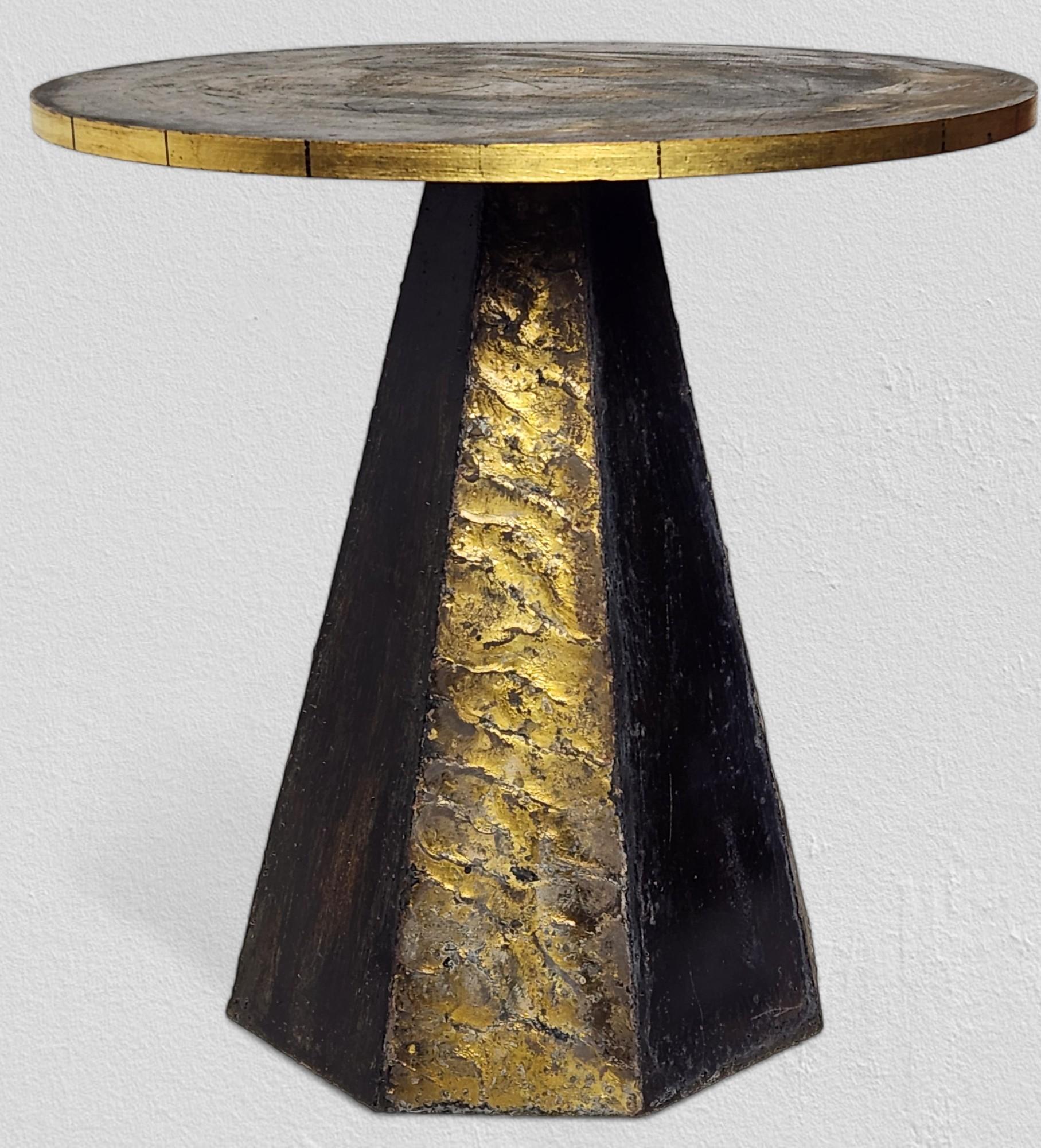 Paul Evans Round Slate Top Occasional Table mid 1960s For Sale 5