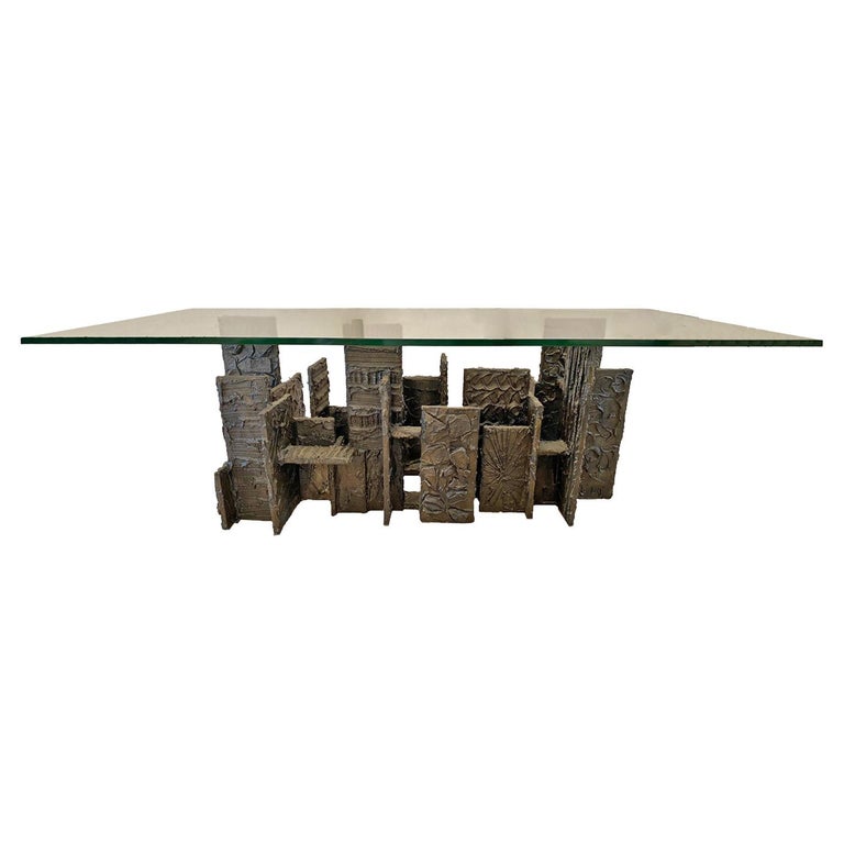 Paul Evans Sculped Bronze Skyline Dining Table, USA, 1969 For Sale