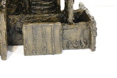 Paul Evans Tavolino da caffè/cocktail in bronzo scolpito, firmato 1969