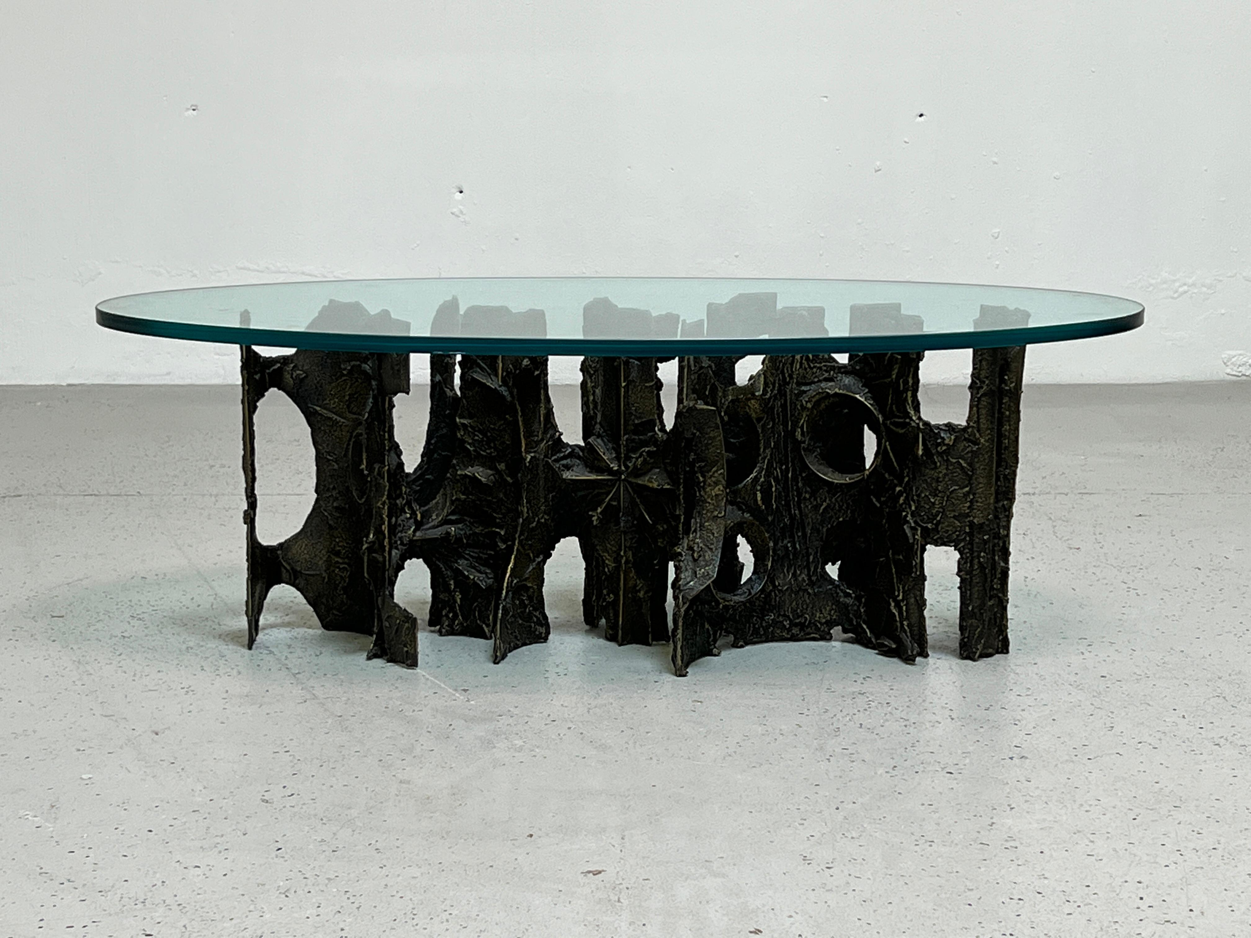 Paul Evans Sculpted Bronze Coffee Table  11