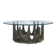 Paul Evans Sculpted Bronze PE 128 "Stalagmite" Coffee Table 1971 (Signed)