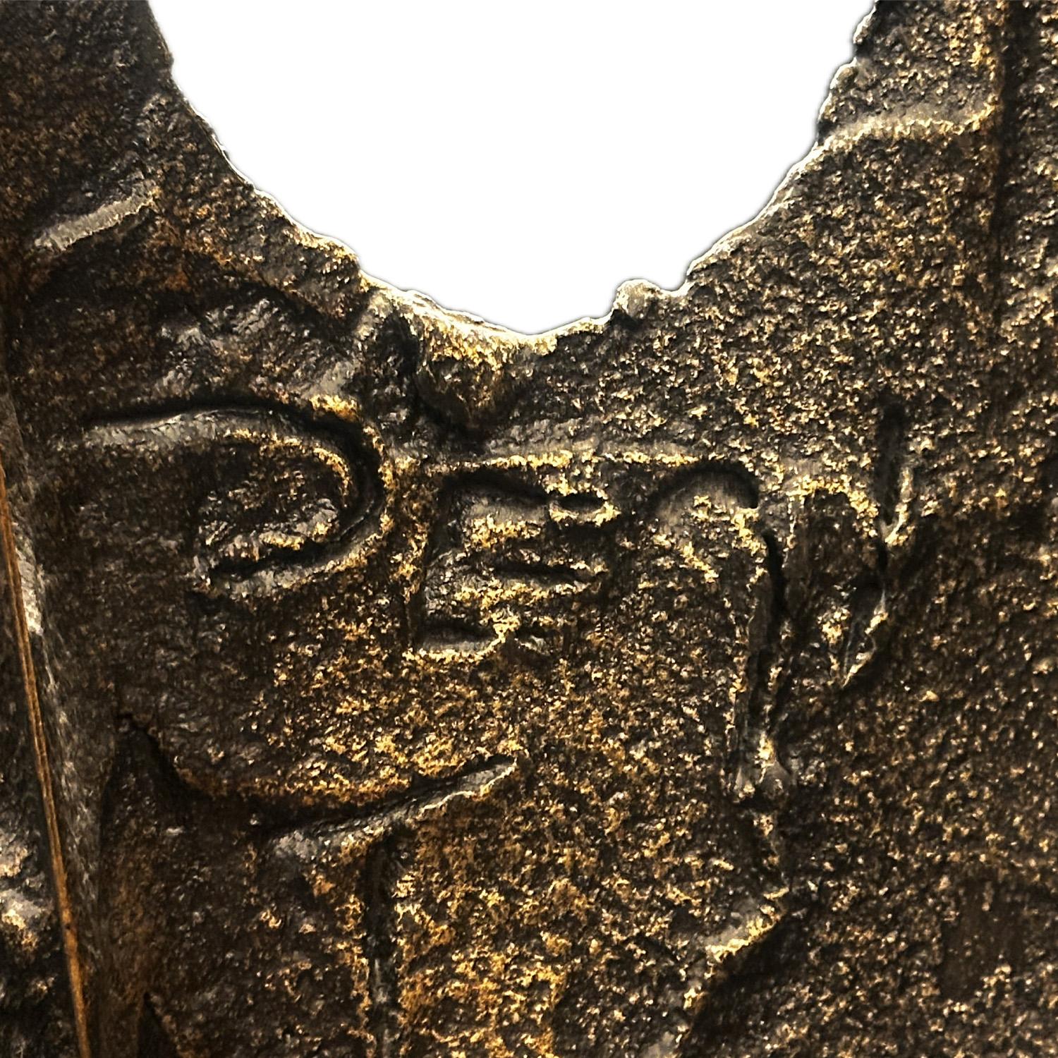 Late 20th Century Paul Evans Sculpted Bronze PE 128 