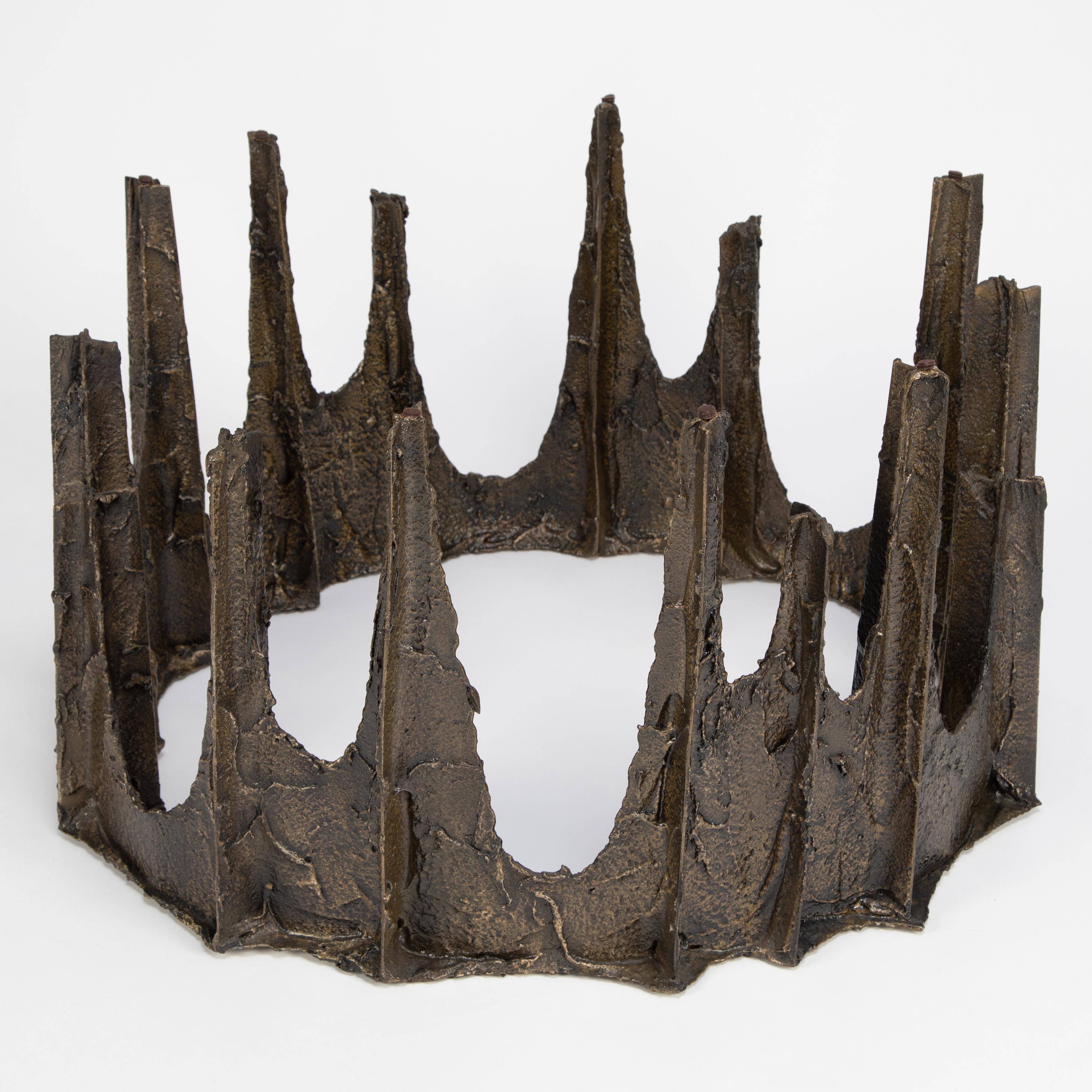 Mid-20th Century Paul Evans Sculpted Bronze Stalagmite Coffee Table, 1969 For Sale