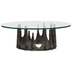 Paul Evans Sculpted Bronze "Stalagmite" Coffee Table