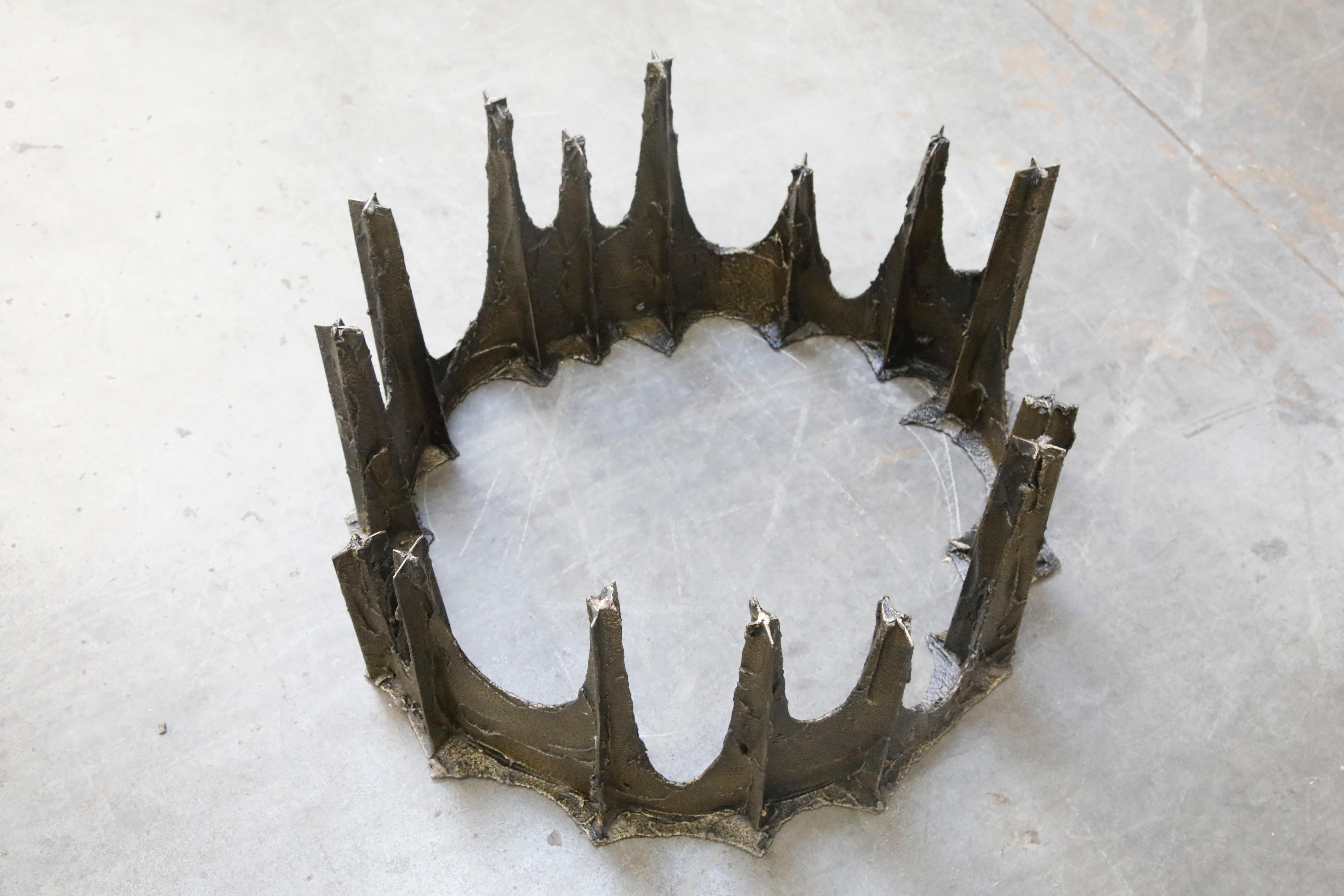 Paul Evans Sculpted Bronze Stalagmite Coffee Table, Signed and Dated 1972 8