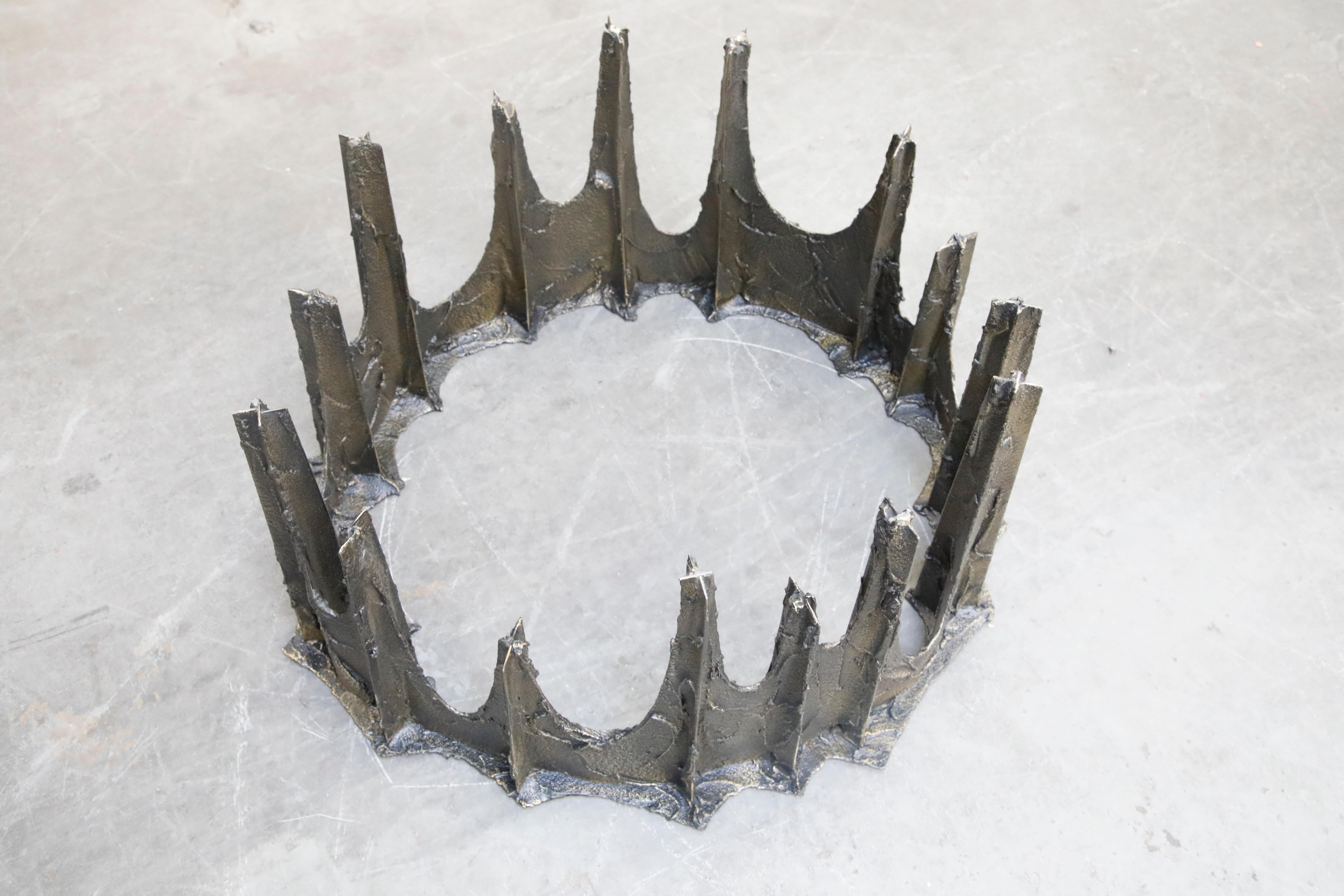 Paul Evans Sculpted Bronze Stalagmite Coffee Table, Signed and Dated 1972 9
