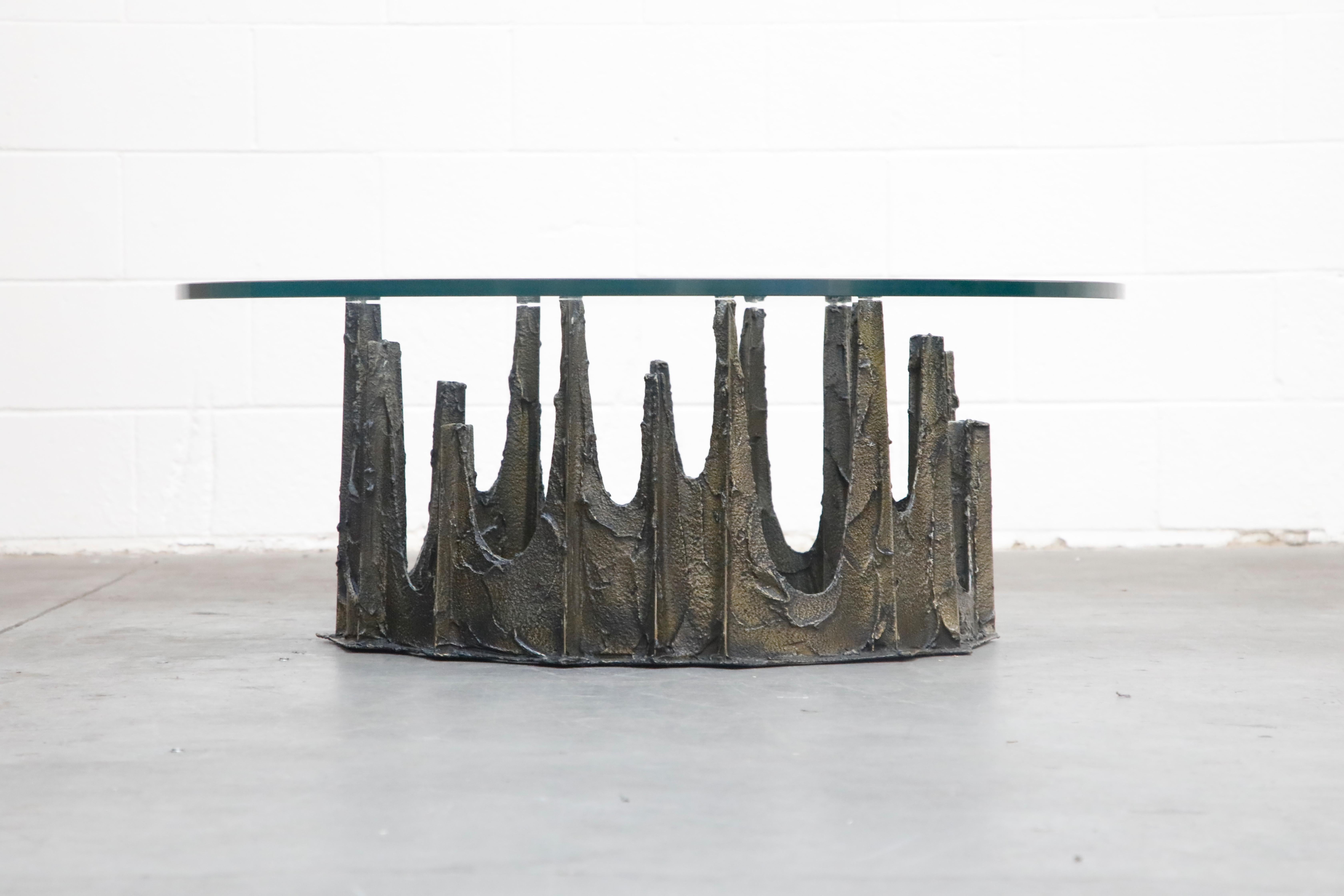 A stunning Paul Evans 'Stalagmite' Model PE-128 coffee table which was part of the 