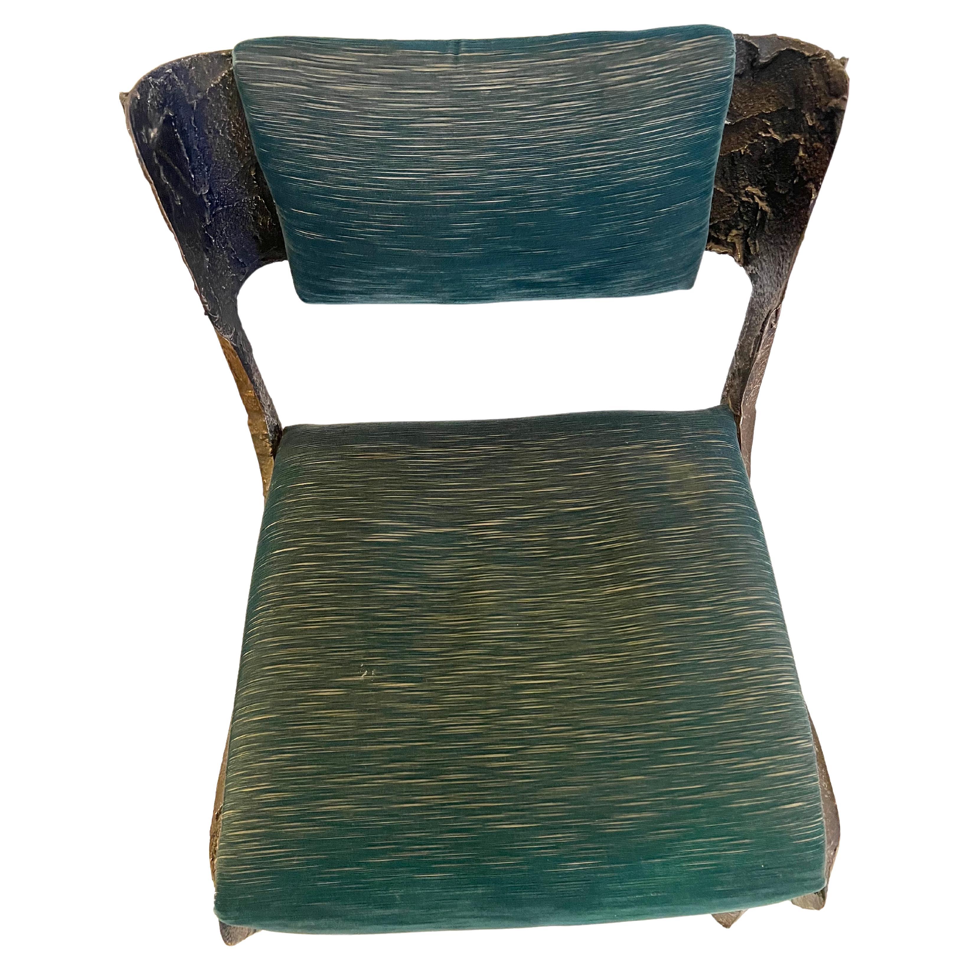 Paul Evans Brutalist Set of 6 Dining Chairs in Bronze 2