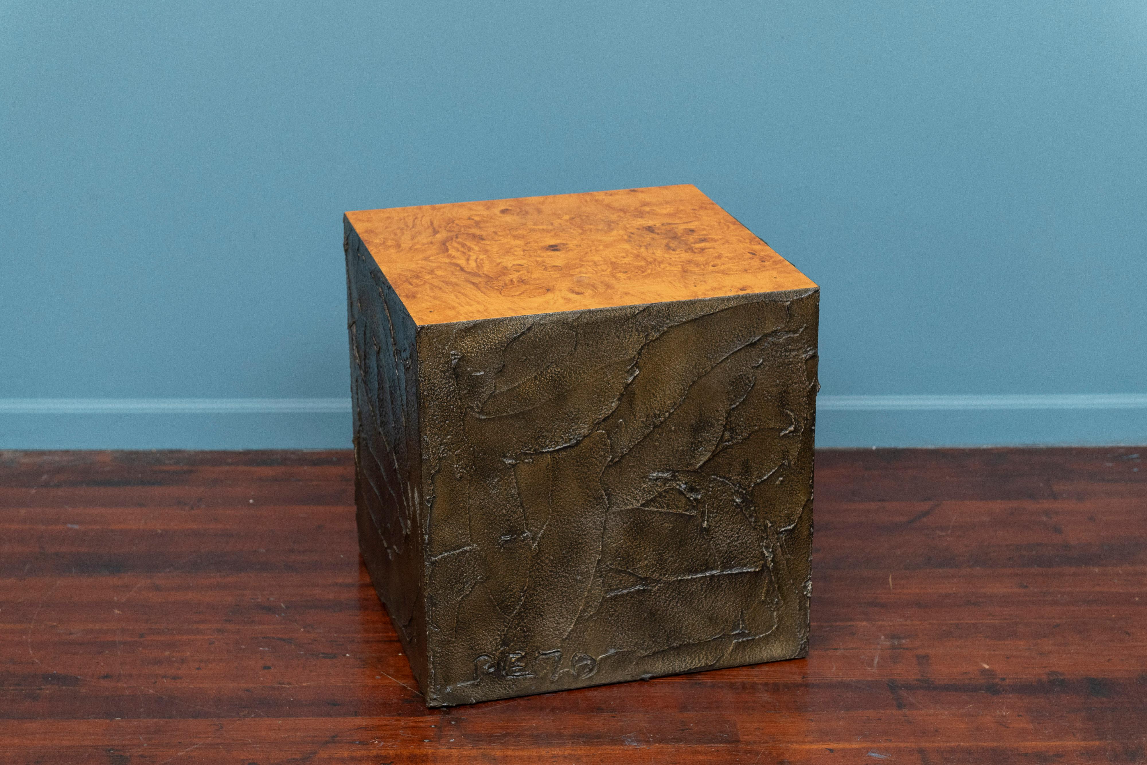 Mid-Century Modern Paul Evans Side Table, Signed PE 70 For Sale