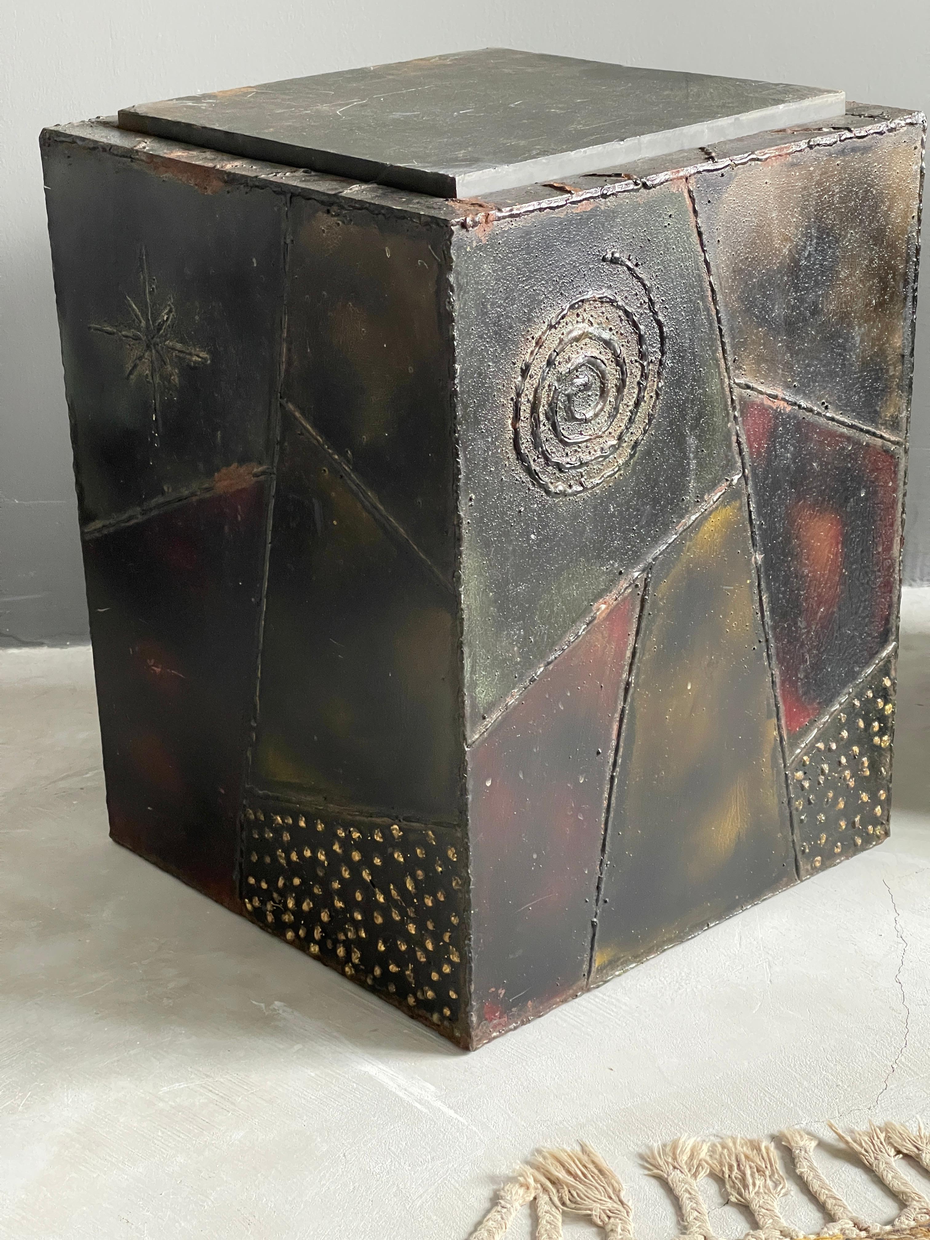 Paul Evans, Side Tables, Steel, Slate, Artists Studio for Directional, 1971 2