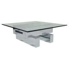 Paul Evans Signed Cityscape Cocktail Table