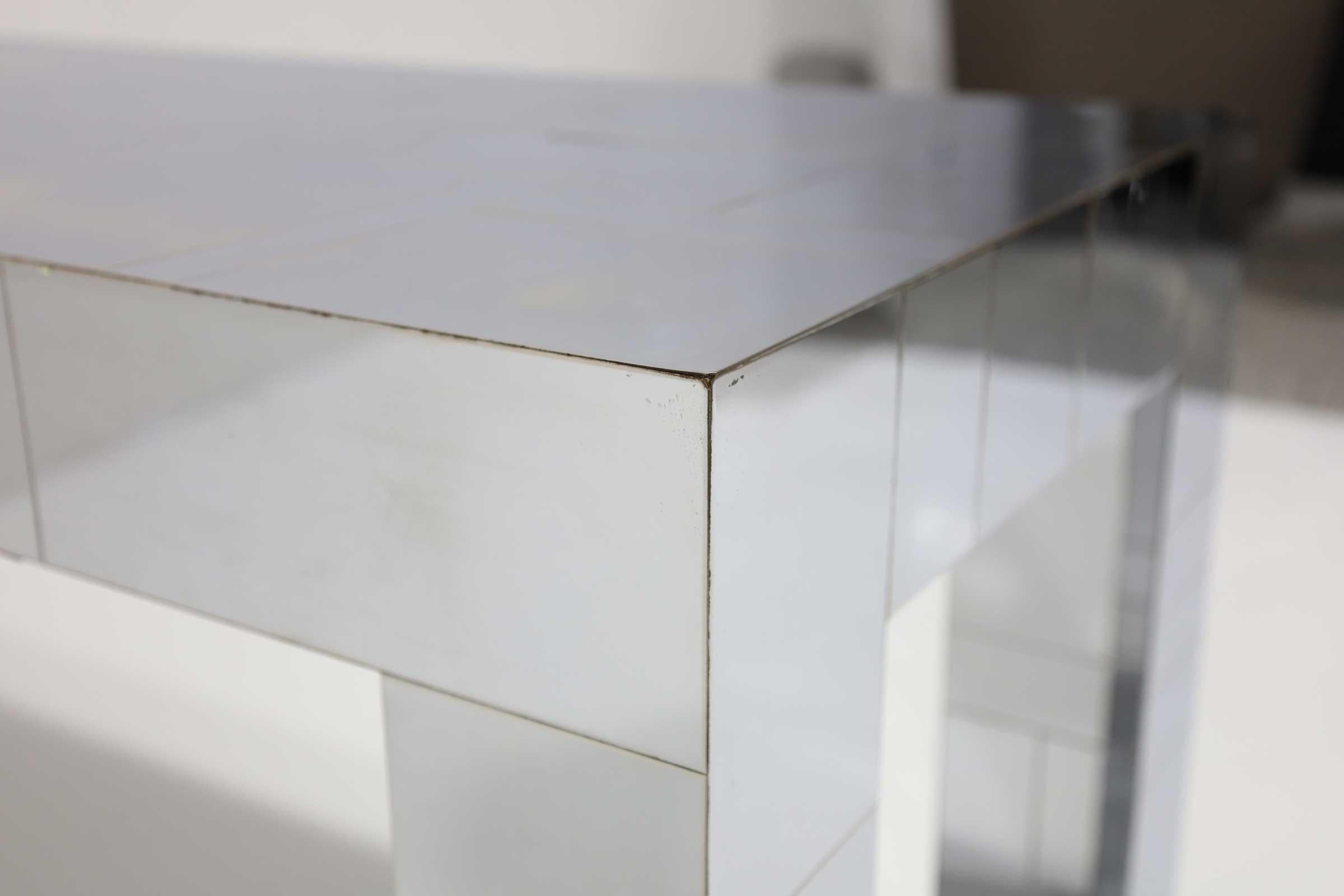 Paul Evans Signed Cityscape Console Table In Good Condition For Sale In Dallas, TX
