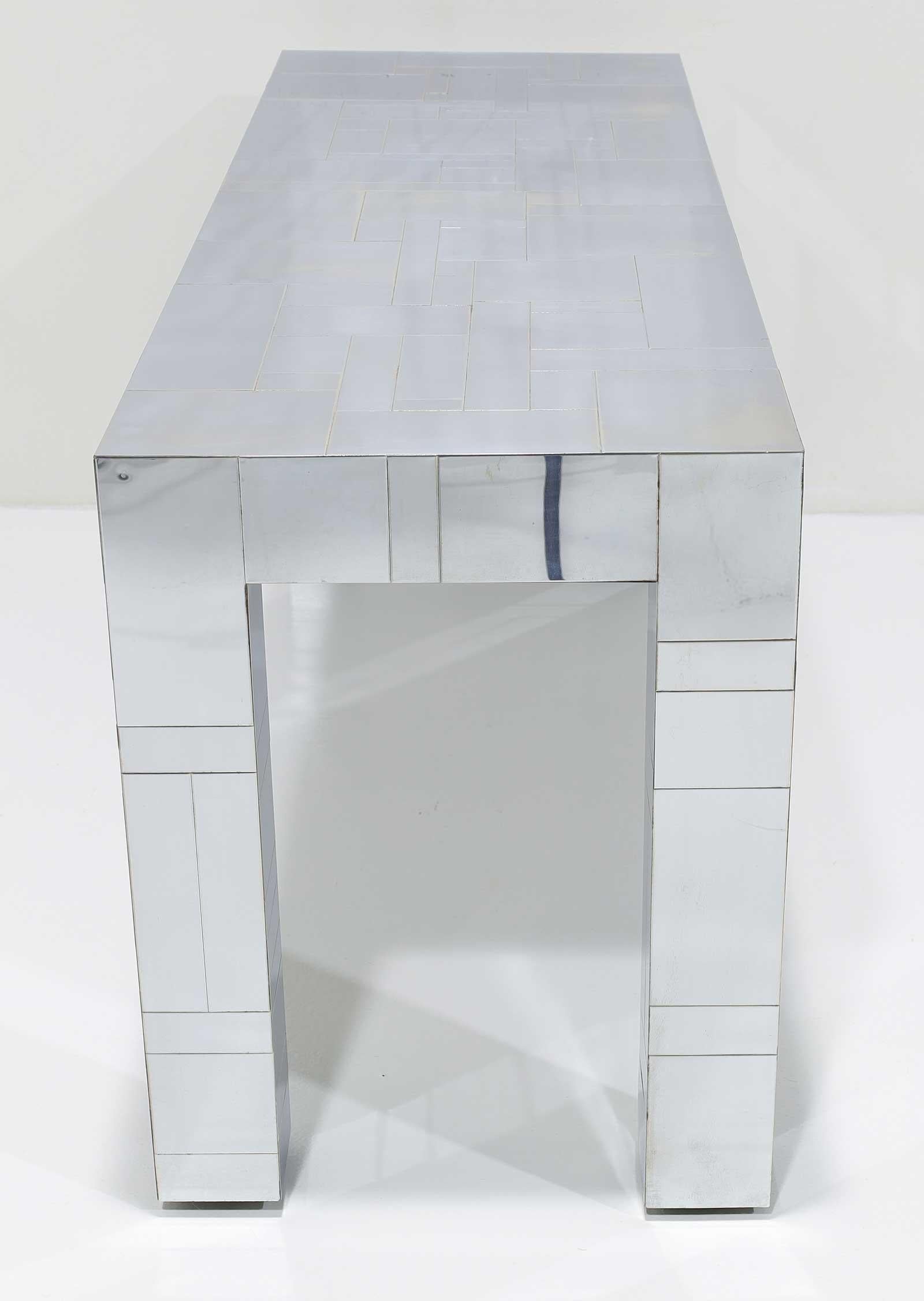 Paul Evans Signed Cityscape Console Table For Sale 2